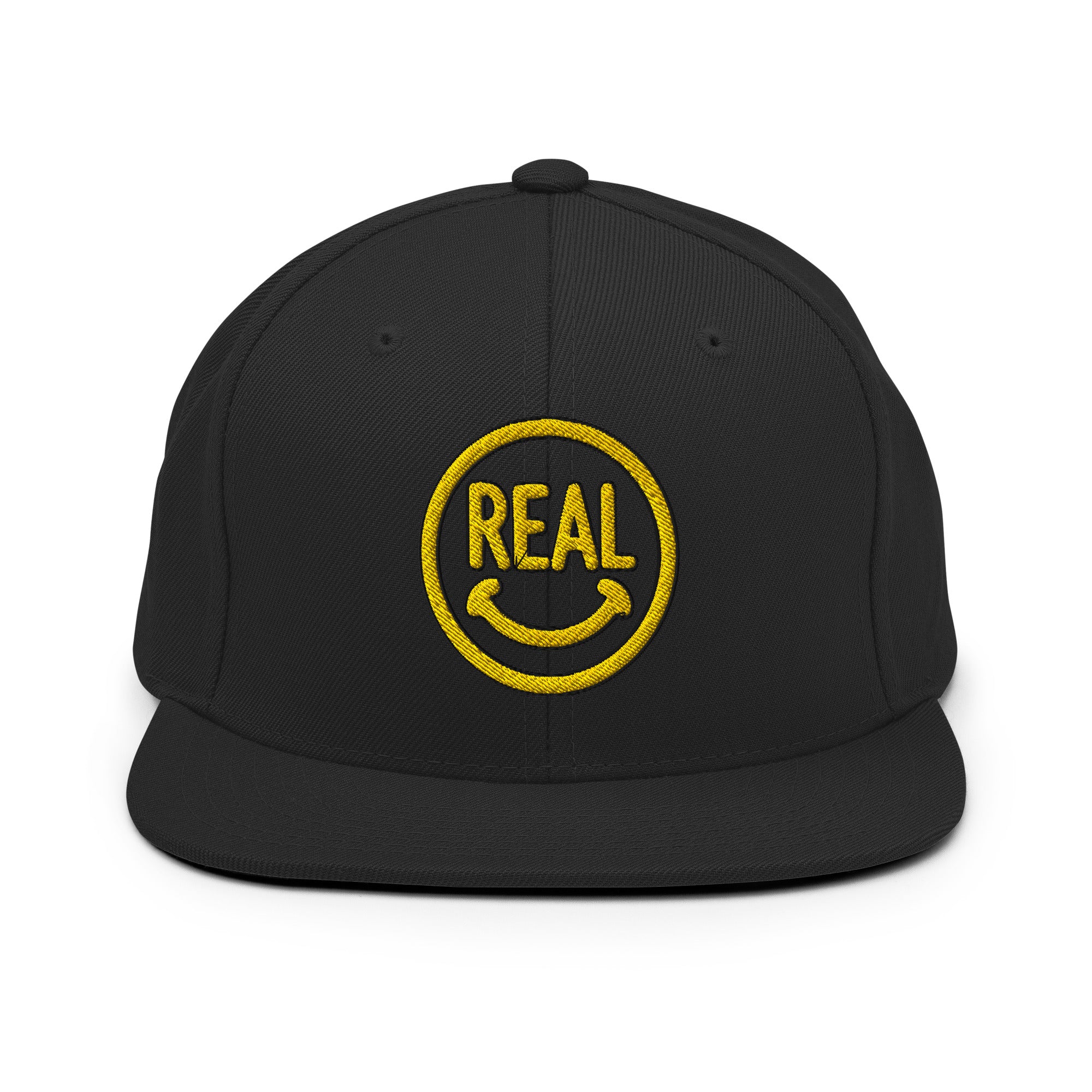 Really Excited About Life® Black Snapback Cap