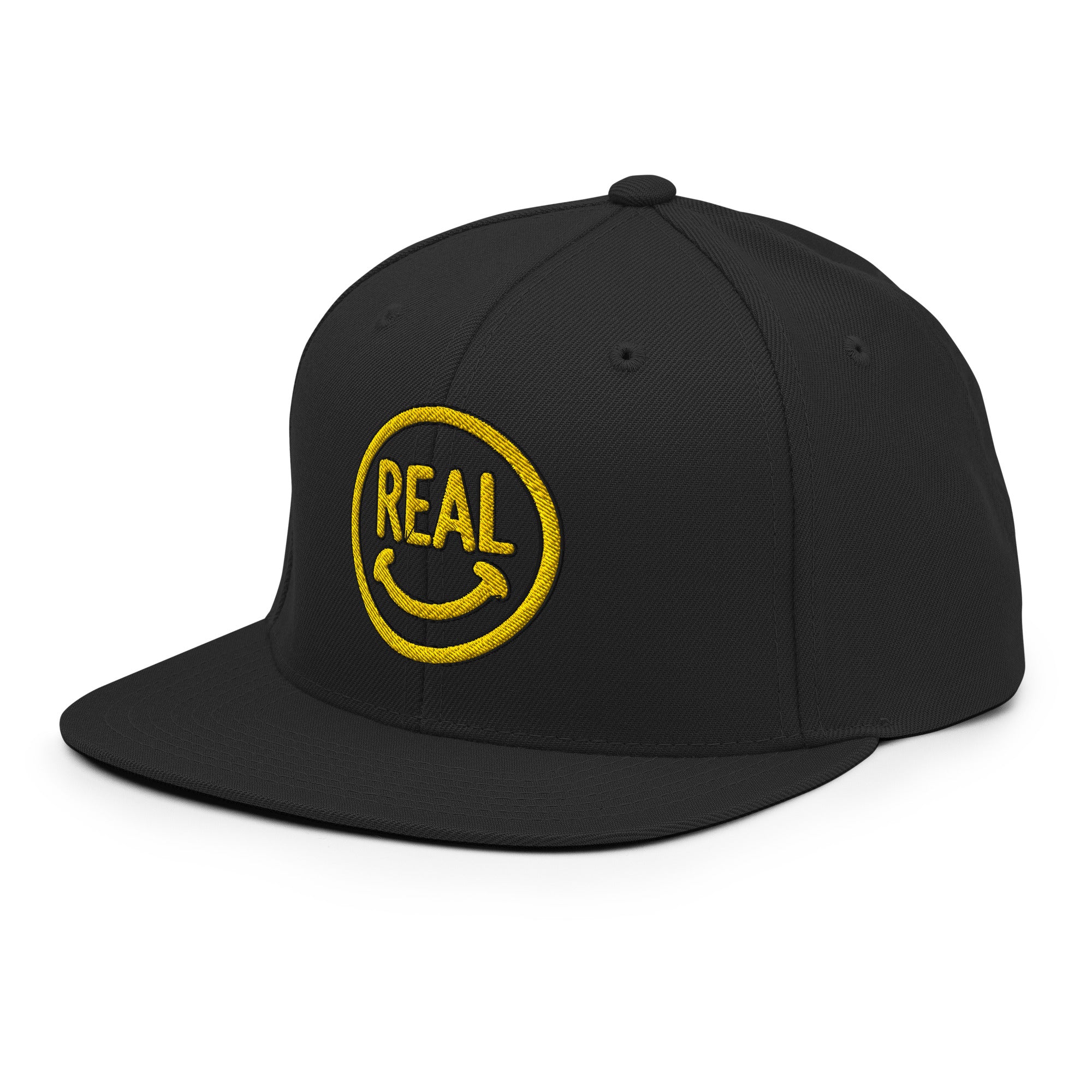 Really Excited About Life® Black Snapback Cap