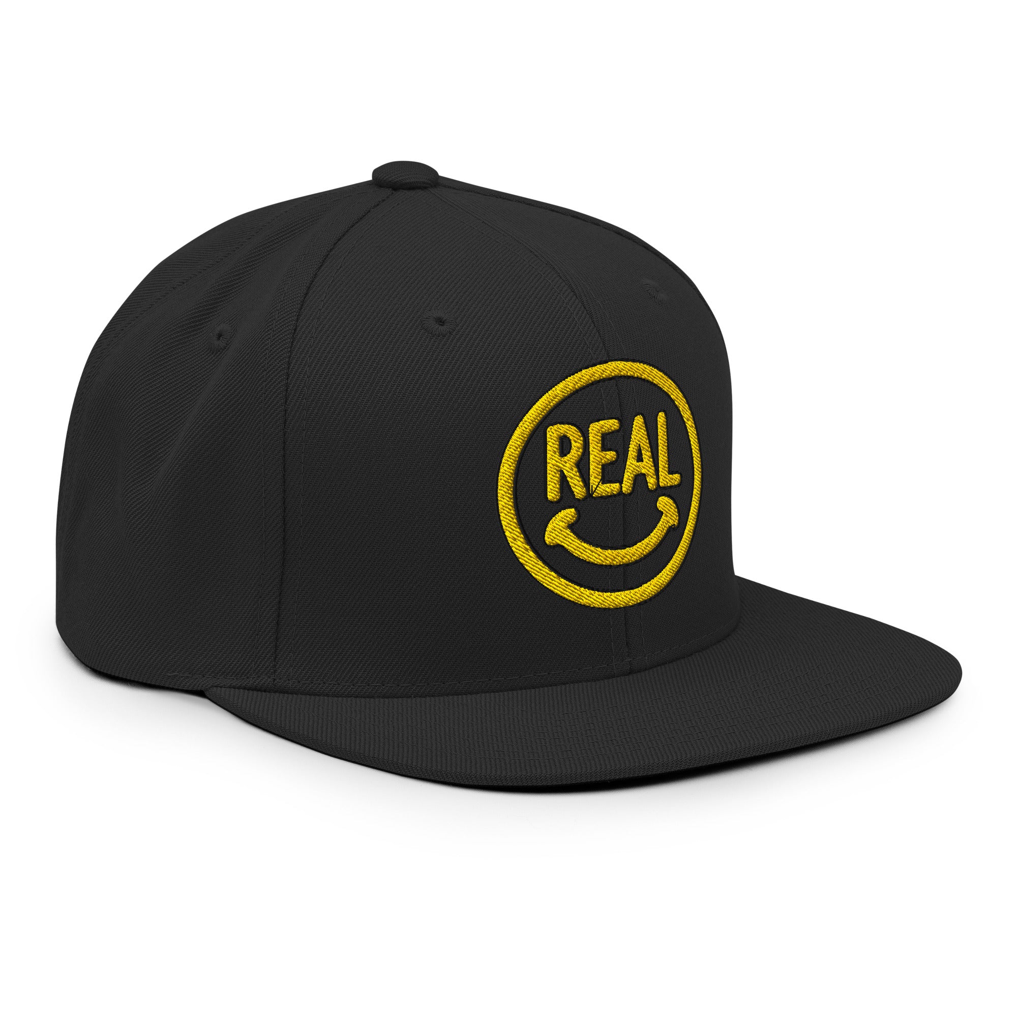Really Excited About Life® Black Snapback Cap